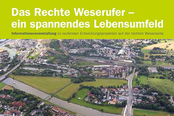 Read more about the article Informationsveranstaltung zu laufenden Entwicklungsprojekten auf der rechten Weserseite